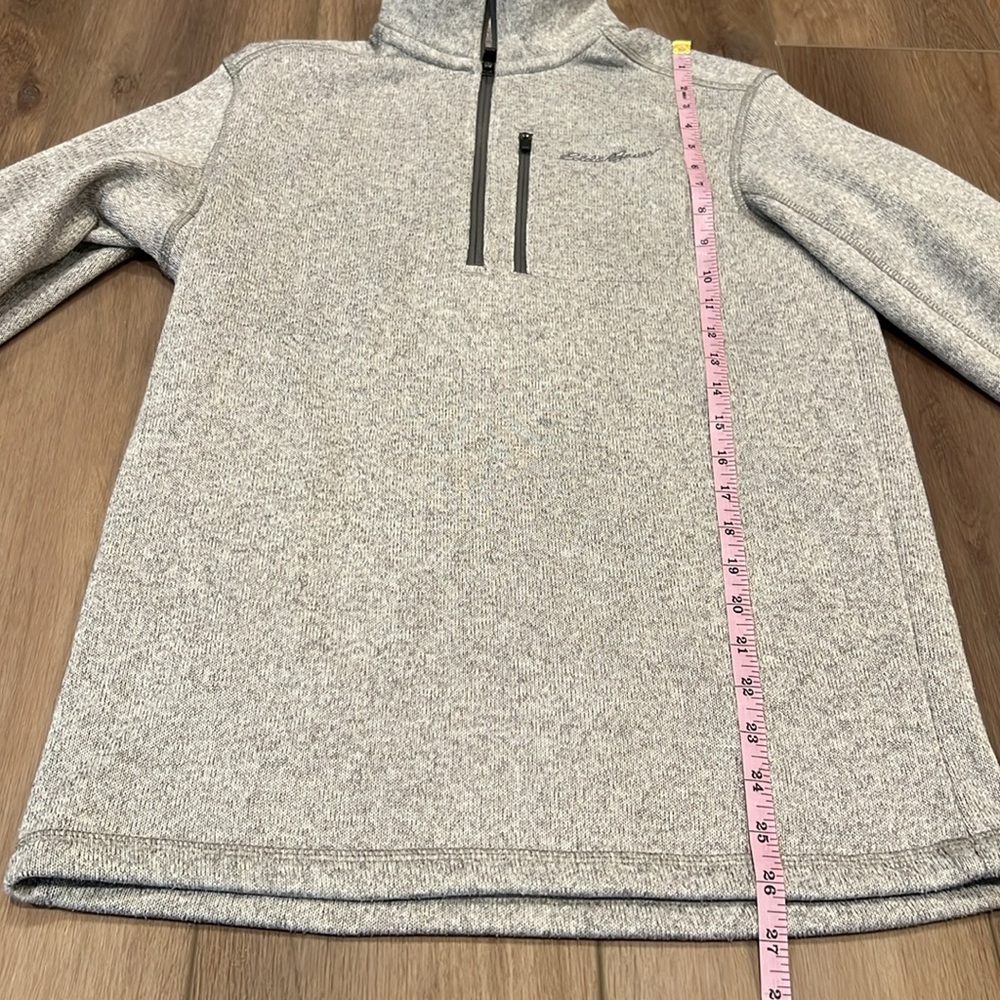 Eddie Bauer 1/2 Zip Sweater Pullover Gray Size Small Golf Athletic Fall - Picture 8 of 16